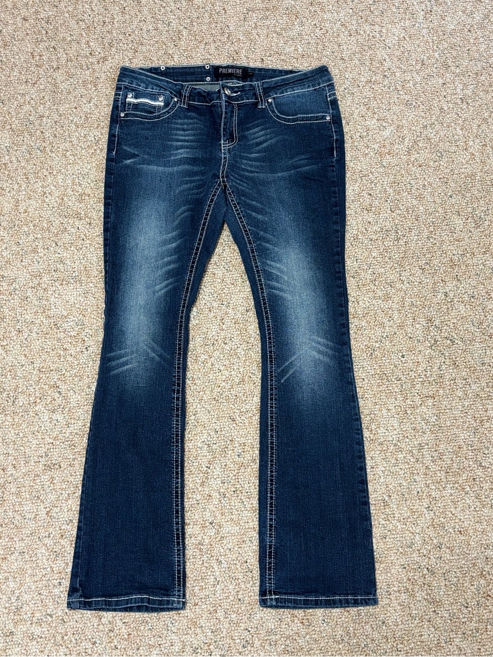 Rue 21 Premiere Denim Skinny Boot Cut Blue Jeans Women's Junior Size 11/12R